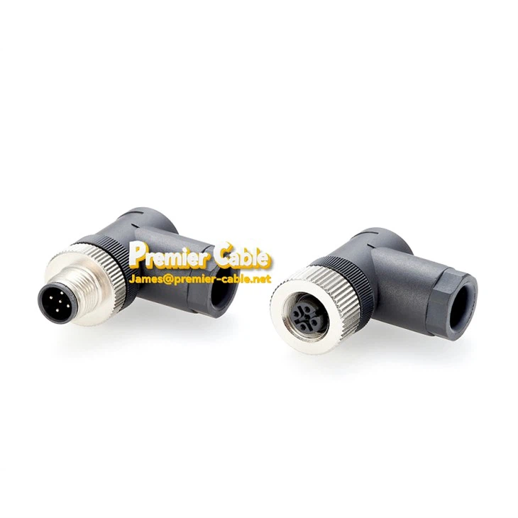 Field Wireable Connector M12 Right Angle