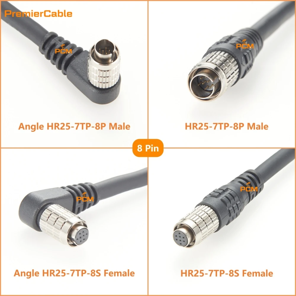 Hirose HR25-7TP-8P HR25-7TP-8S 8Pin to Open Power Trigger Cable Hirose HR25-7TP-8P HR25-7TP-8S 8Pin to Open Power Trigger Cable