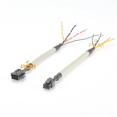 6 วงจร Micro-Fit หญิงชายกับสายรัดผมเปียสำหรับไฟ LED