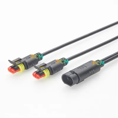 AMP Superseal 2 ทางกันน้ำ Y Splitter Cable