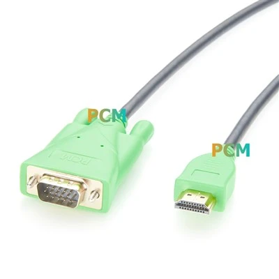 สาย HDMI เป็น VGA ชายกับชายสำหรับคอมพิวเตอร์